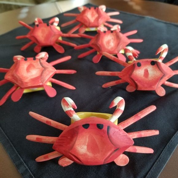 🦀 Dansk Wood Crab Napkin Holders 🦀 - Picture 1 of 16